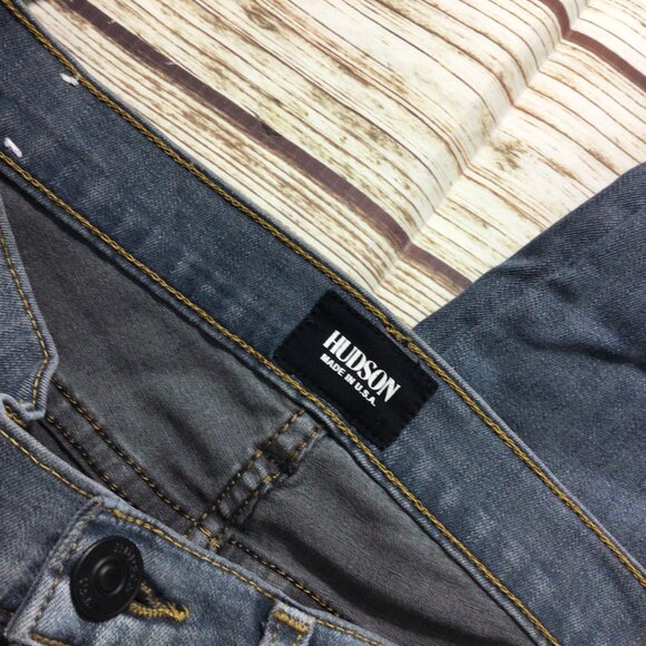 Hudson Luna Crop Super Skinny Embellished Jeans - Picture 5 of 13